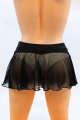 Mini Jupe Transparente Ultra Sexy Noire Résille Stella Be lily Mode