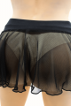 Mini Jupe Transparente Ultra Sexy Noire Résille Stella Be lily Mode