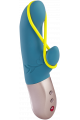 Amorino - Vibromasseur Rabbit silencieux - Pétrole et jaune fluo