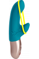 Amorino - Vibromasseur Rabbit silencieux - Pétrole et jaune fluo