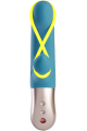 Amorino - Vibromasseur Rabbit silencieux - Pétrole et jaune fluo