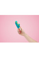 Amorino - Vibromasseur Rabbit silencieux - Pétrole et jaune fluo