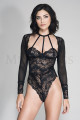 Body String Manches Longues Dentelle et Voile