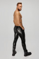 H067 Pantalon long en wetlook serpent avec poches arrière