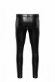 H067 Pantalon long en wetlook serpent avec poches arrière