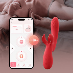 Vibro à Doigt Oscillant pour Clitoris et Point G Contrôle Application