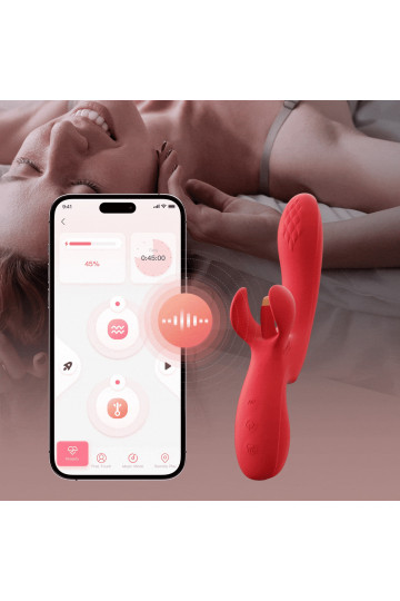 Vibro à Doigt Oscillant pour Clitoris et Point G Contrôle Application