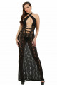 Robe Longue Dentelle Noire Profond Décolleté