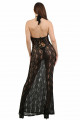 Robe Longue Dentelle Noire Profond Décolleté