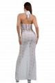 Robe Longue Dentelle Blanche Profond Décolleté