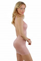 Robe Transparentel Rose Dos Nu sans Manches