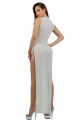 Robe Longue Blanche Transparente Scintillante