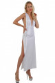 Robe Longue Blanche Irisé Décolleté dos nu