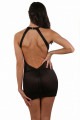 Robe Transparentel Noir Dos Nu sans Manches