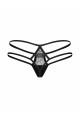 Culotte Strappy Arrowel Noir Obsessive