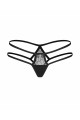 Culotte Strappy Arrowel Noir Obsessive