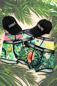 Pack 4 Boxer LM2402-67 LOOKME 2 Casquettes Offertes