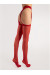 Bas Jarretelles Anours 20 Deniers Rouge