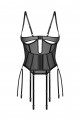 Corset Seins Nus Sexy Chic Noir Euphori