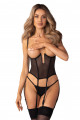 Corset Seins Nus Sexy Chic Noir Euphori