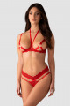 Ensemble Ouvert Rouge Cupide Desir 2 Pièces 