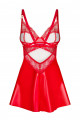 Nuisette et String Rouges Aliosa 