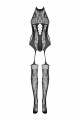 Combi Sexy Chic Bodystocking Jarretelles Libertines Obsessive