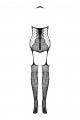Combi Sexy Chic Bodystocking Jarretelles Libertines Obsessive