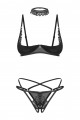 Ensemble Ouvert 3 Pièces Donarella Noir Obsessive
