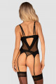 Guêpière et String Nesari Noir