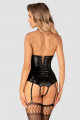 Corset Guêpière et Culotte Ouverte Fetish Viranes