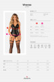 Corset Guêpière et Culotte Ouverte Fetish Viranes