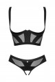 Ensemble Ouvert Seins Bus Chic Amoria Noir