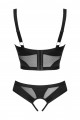 Ensemble Ouvert Seins Bus Chic Amoria Noir
