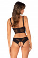 Ensemble Ouvert Seins Bus Chic Amoria Noir