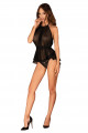  Nuisette Glamour Transparente et son String Serafia