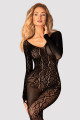 Combinaison Sexy Ouverte Intégrale Motif Serpent