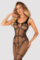 Combinaison Ouverte Bodystocking Motif Harnais