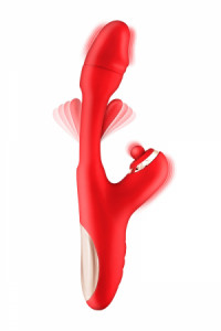 Vibromasseur Rabbit 3-en-1 Joyfully Rouge Yoba