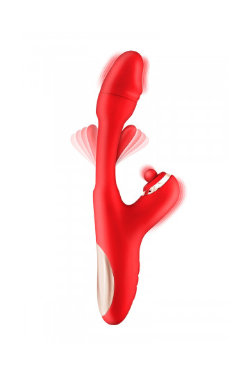 Vibromasseur Rabbit 3-en-1 Joyfully Rouge