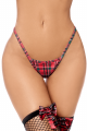 Costume Sexy Ecolière Micro Jupe Fesses Nues 3 Pièces Mapalé