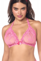 Ensemble Sexy Rose Dentelle Haut et String 2 pièces Mapalé