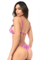 Ensemble Sexy 2 Pièces Grande Broderie Florale Violet Mapalé