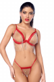 Ensemble Sexy à Franges en Strass Scintillants 2 Pièces Mapalé