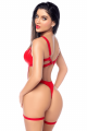 Body Sexy Simili Cuir Armatures Porte Jarretelles Amovible Mapalé