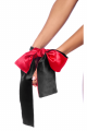 Masque ou Lien Sexy Satin Rouge et Noir Mapalé