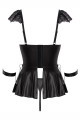 Ensemble Nuisette String Ouvert Fetish 3 Pièces COTTELLI