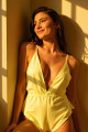 Body Jaune Sensie Style Caraco Shorty Passion lingerie