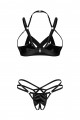 Ensemble Taille L/XL Lingerie Ouvert Fetish Noir Keira Lise Obsessive