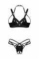 Ensemble Taille L/XL Lingerie Ouvert Fetish Noir Keira Lise Obsessive